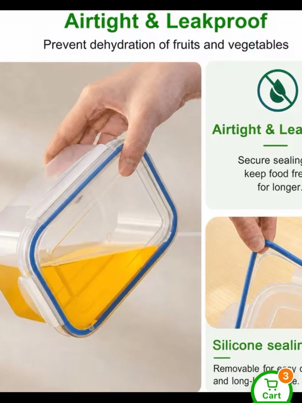 White Plastic Ventilated Storage Baskets - Set of 3 see